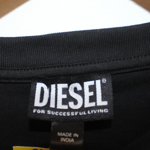 DIESEL "Observe! think! believe!" black t-shirt Size S - Picture 3 of 4